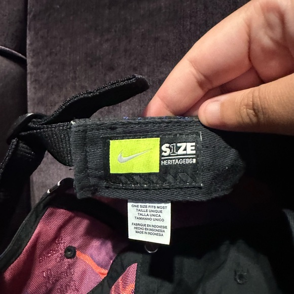 NIKE Adult Unisex Heritage86 Strapback Hat/Cap-Doodles Graphic CQ9537-010 - Picture 3 of 5